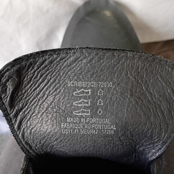 TAOS Women's 11-11.5(US) 42(Eur) Scribe Booties Black Leather Heeled Lace-Up - Picture 8 of 14